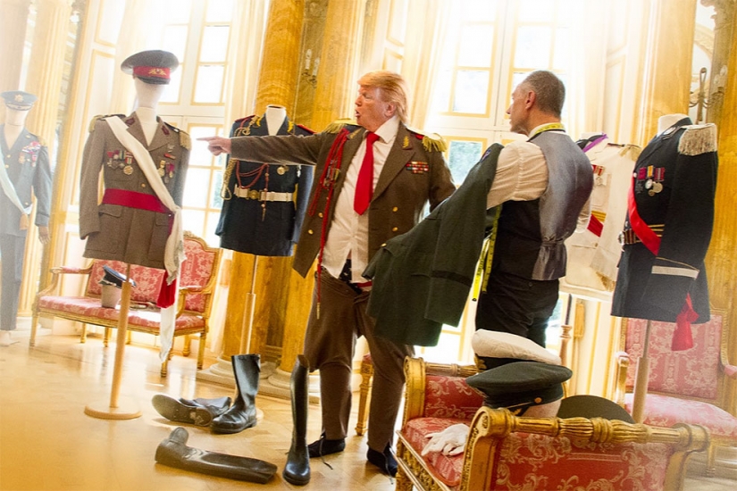 The pictures that Donald trump would burn