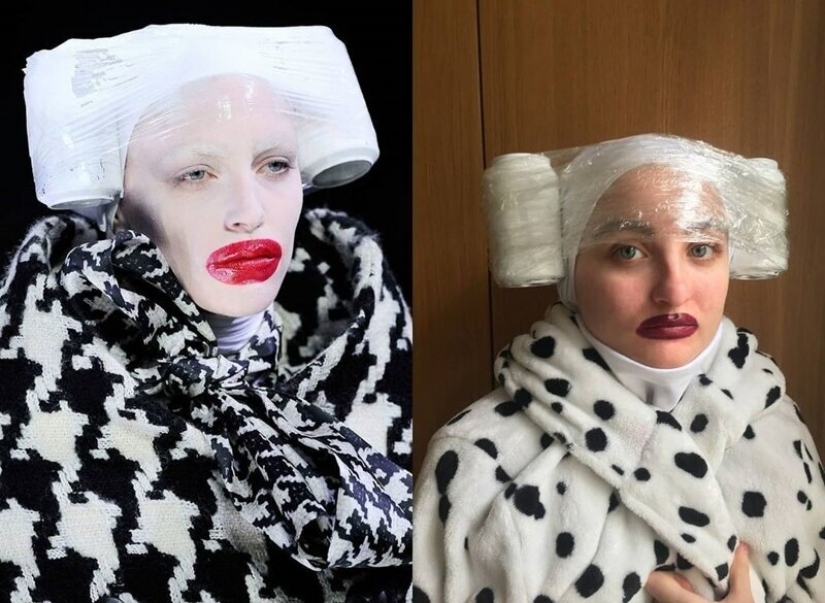 The quarantine style: fashion images from scrap materials The quarantine style: fashion images from scrap materials