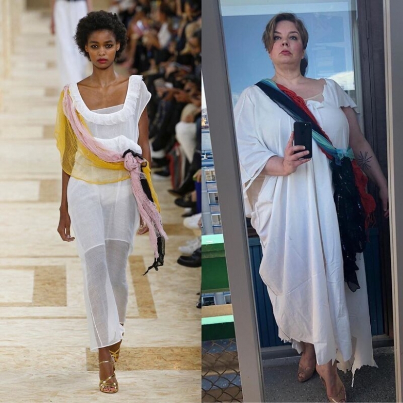 The quarantine style: fashion images from scrap materials The quarantine style: fashion images from scrap materials