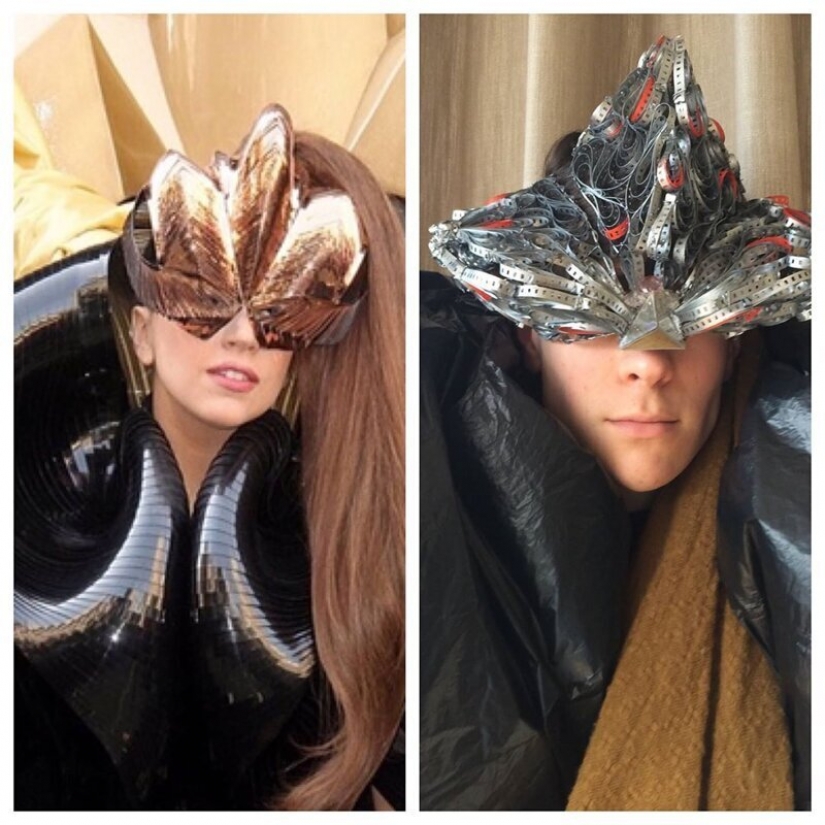 The quarantine style: fashion images from scrap materials The quarantine style: fashion images from scrap materials