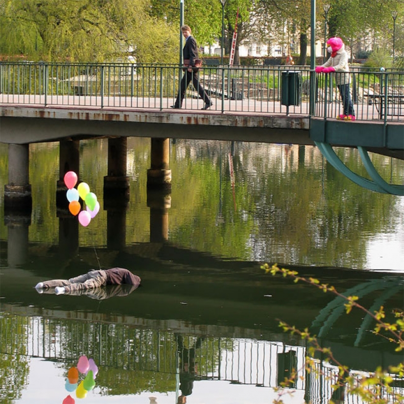 The Scotch want to regret the witty installations of Mark Jenkins The Scotch want to regret the witty installations of Mark Jenkins