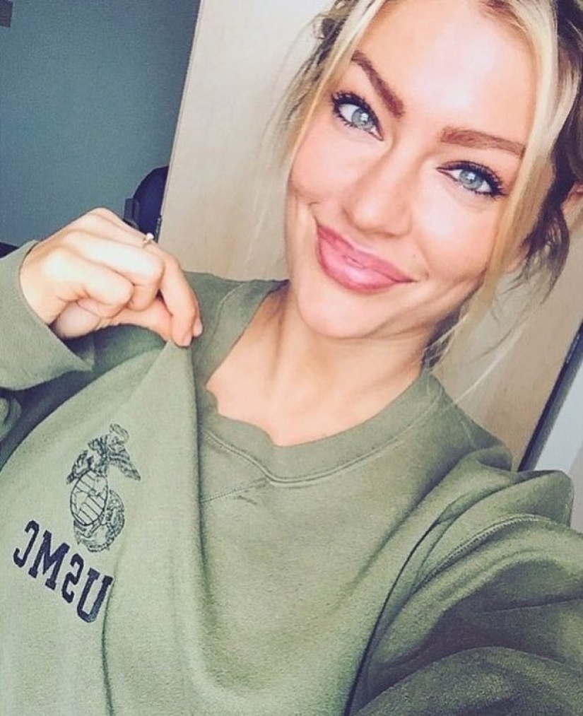 The sexy marine naked for a new photoshoot in support of trump