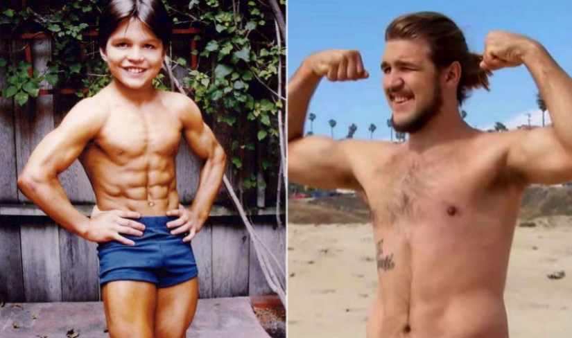 "The strongest kid in the world" grew, I stopped going to practice and has changed beyond recognition