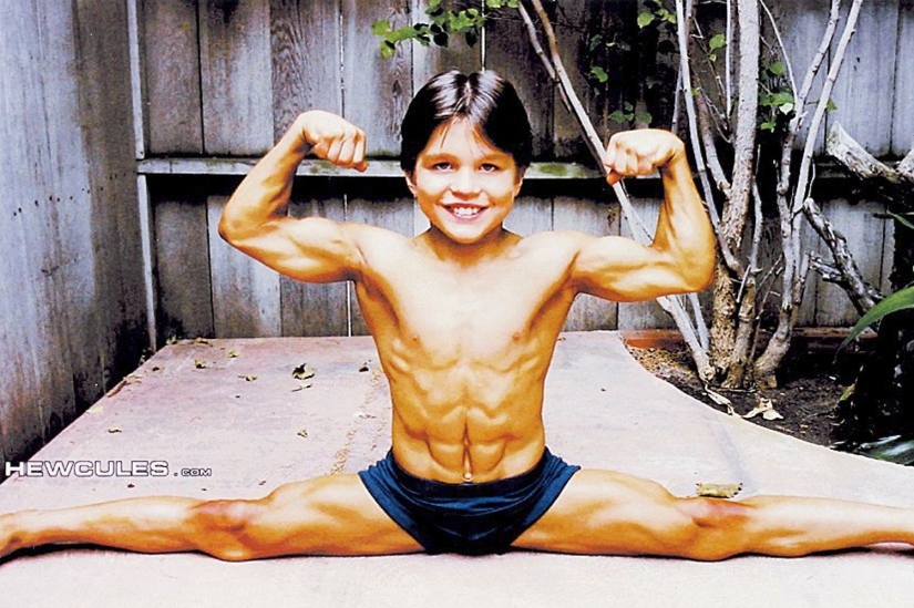 "The strongest kid in the world" grew, I stopped going to practice and has changed beyond recognition