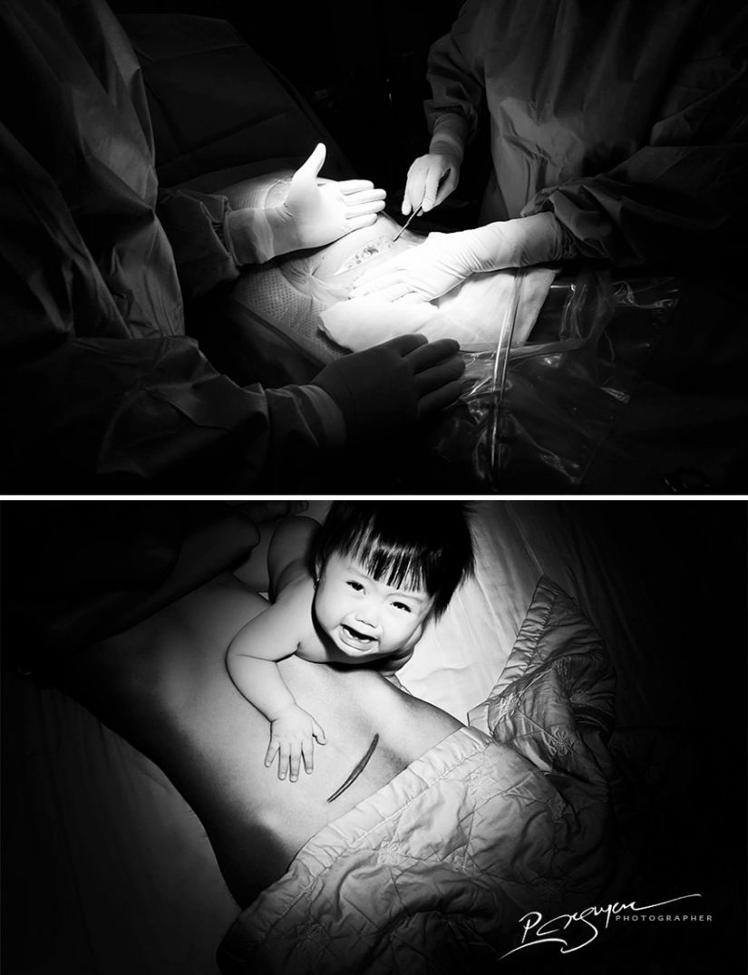 The Vietnamese withdrew, what was the life of his wife before the birth and how things have changed after