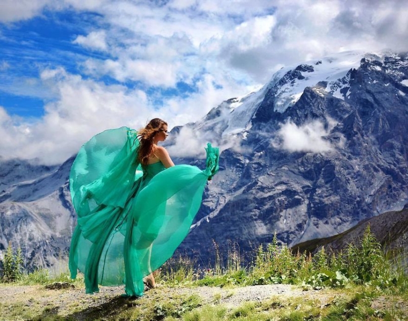 The world is under the skirt: the Russian traveler has conquered instagram photos to airy dresses The world is under the skirt: the Russian traveler has conquered instagram photos to airy dresses