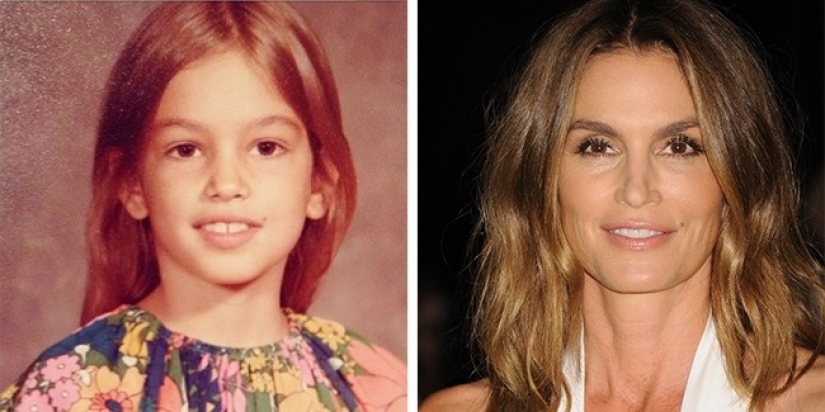 Then and now: 12 famous models in childhood