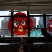 This means war: the battle of the stickers between the two office buildings