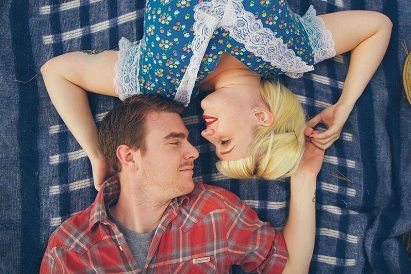 "Till death do us part": prenuptial photo shoot in the style of horror movies