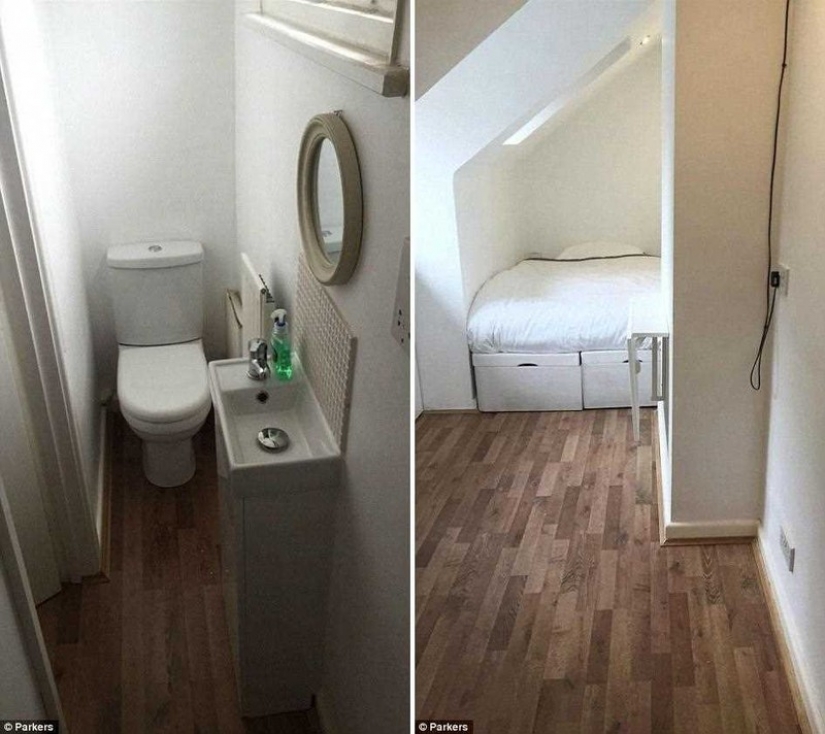 Tiny flat width of 2 meters for 170 thousand dollars in the UK