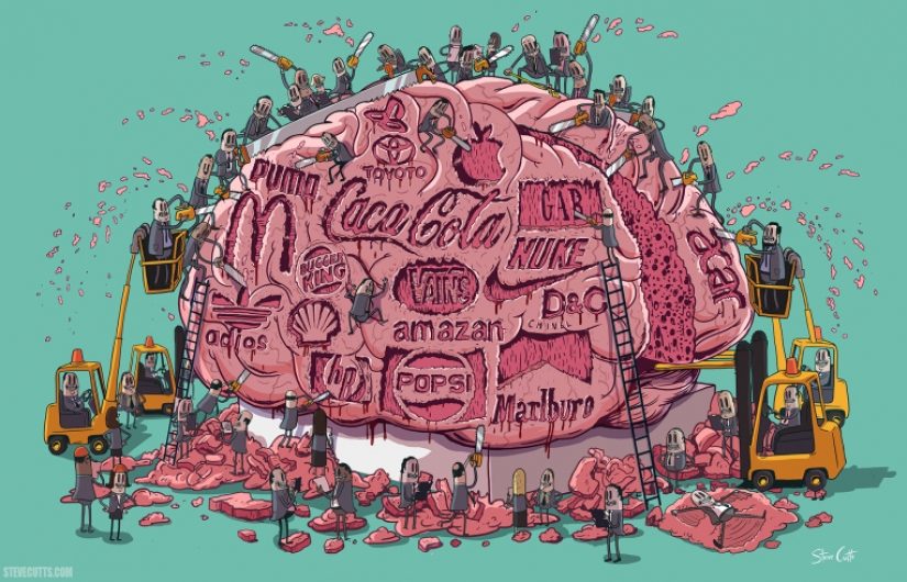 Todos los pecados de nuestro mundo en un satírico ilustrado por Steve Cutts Todos los pecados de nuestro mundo en un satírico ilustrado por Steve Cutts