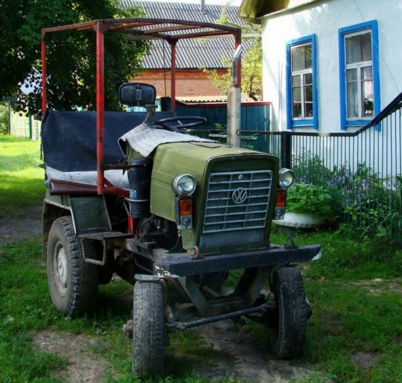 Trash outdoors: Russian village is very much alive