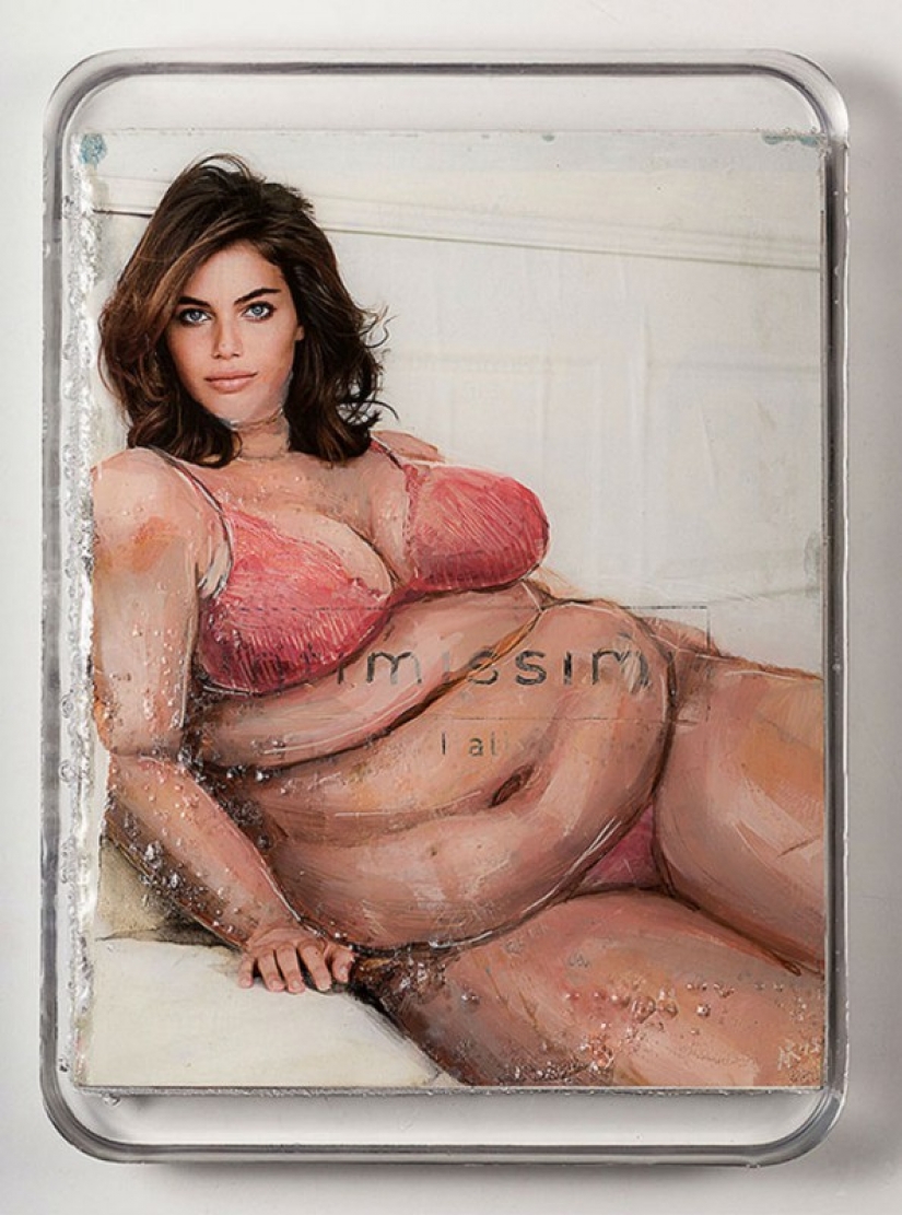 Turkish artist flirts with the unattainable sizes skinny models