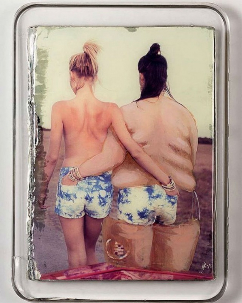 Turkish artist flirts with the unattainable sizes skinny models