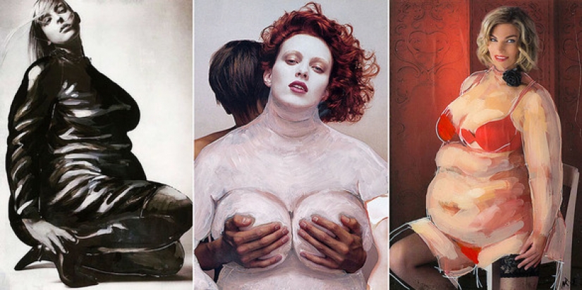 Turkish artist flirts with the unattainable sizes skinny models