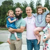 Two sisters married two brothers and their daughters will become cousins in the square