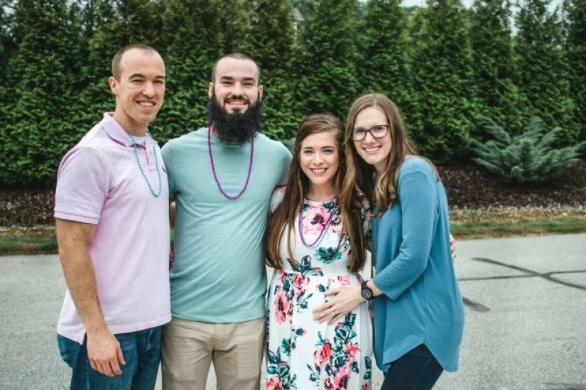 Two sisters married two brothers and their daughters will become cousins in the square