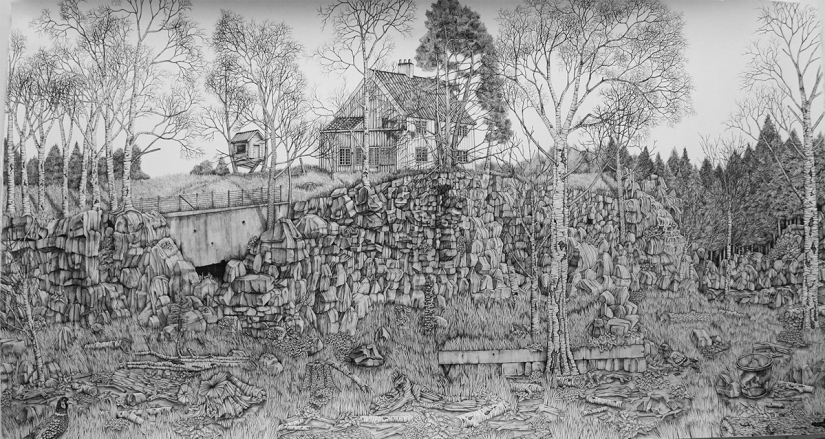 Un mundo en el papel: el Británico se crea increíbles paisajes a lápiz Un mundo en el papel: el Británico se crea increíbles paisajes a lápiz