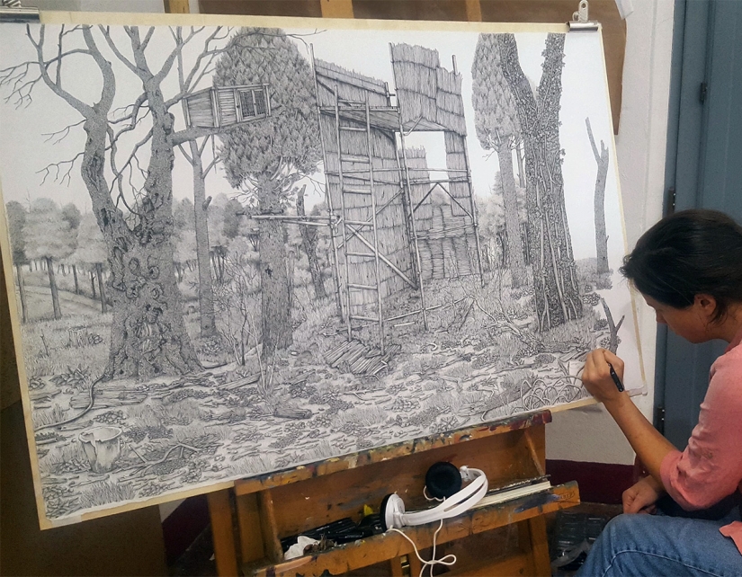 Un mundo en el papel: el Británico se crea increíbles paisajes a lápiz Un mundo en el papel: el Británico se crea increíbles paisajes a lápiz