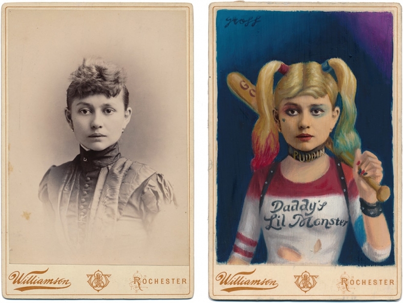 Victorian superheroes: the artist adds pop culture to vintage photo