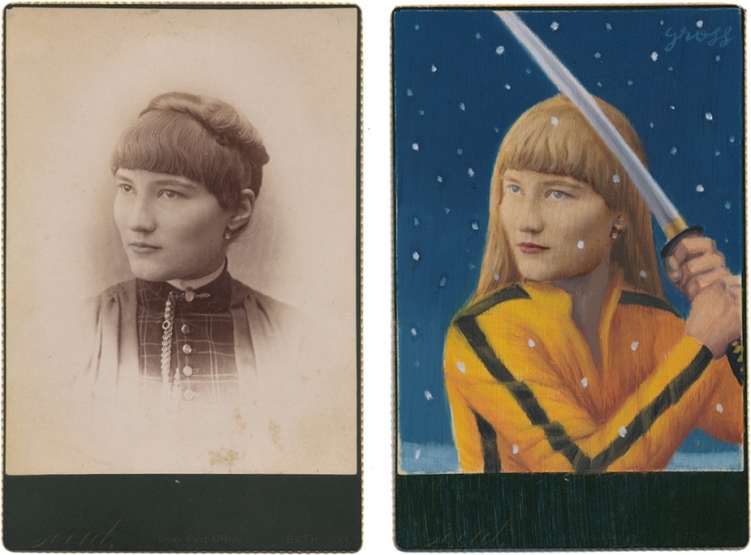 Victorian superheroes: the artist adds pop culture to vintage photo