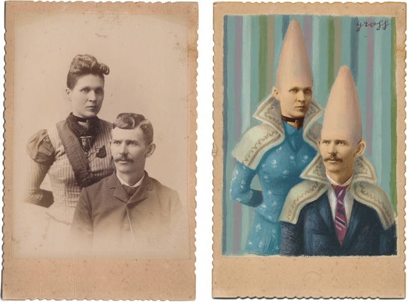 Victorian superheroes: the artist adds pop culture to vintage photo
