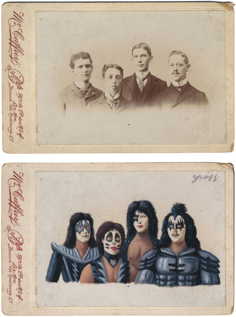 Victorian superheroes: the artist adds pop culture to vintage photo
