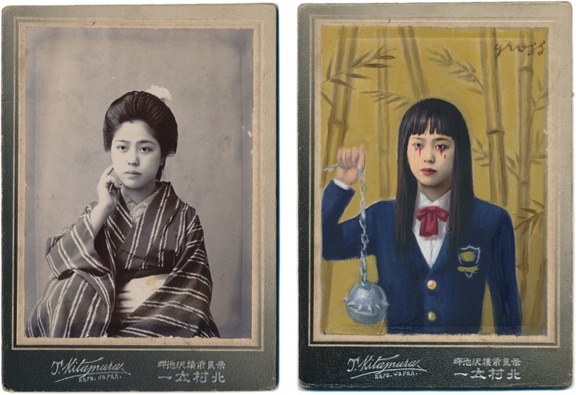 Victorian superheroes: the artist adds pop culture to vintage photo