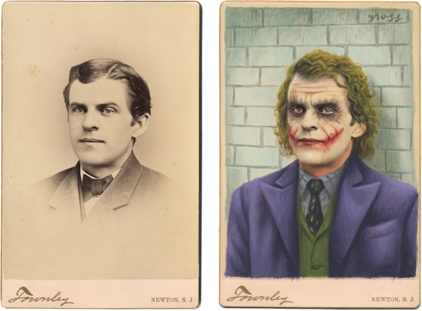 Victoriano superhéroes: el artista agrega la cultura pop vintage de la foto Victoriano superhéroes: el artista agrega la cultura pop vintage de la foto