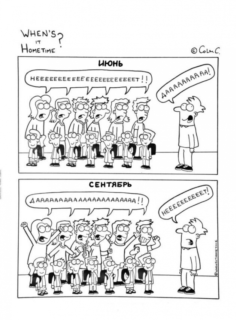 "¿Vive usted en la escuela?": Irlandés maestro dibuja cómics sobre su difícil vida