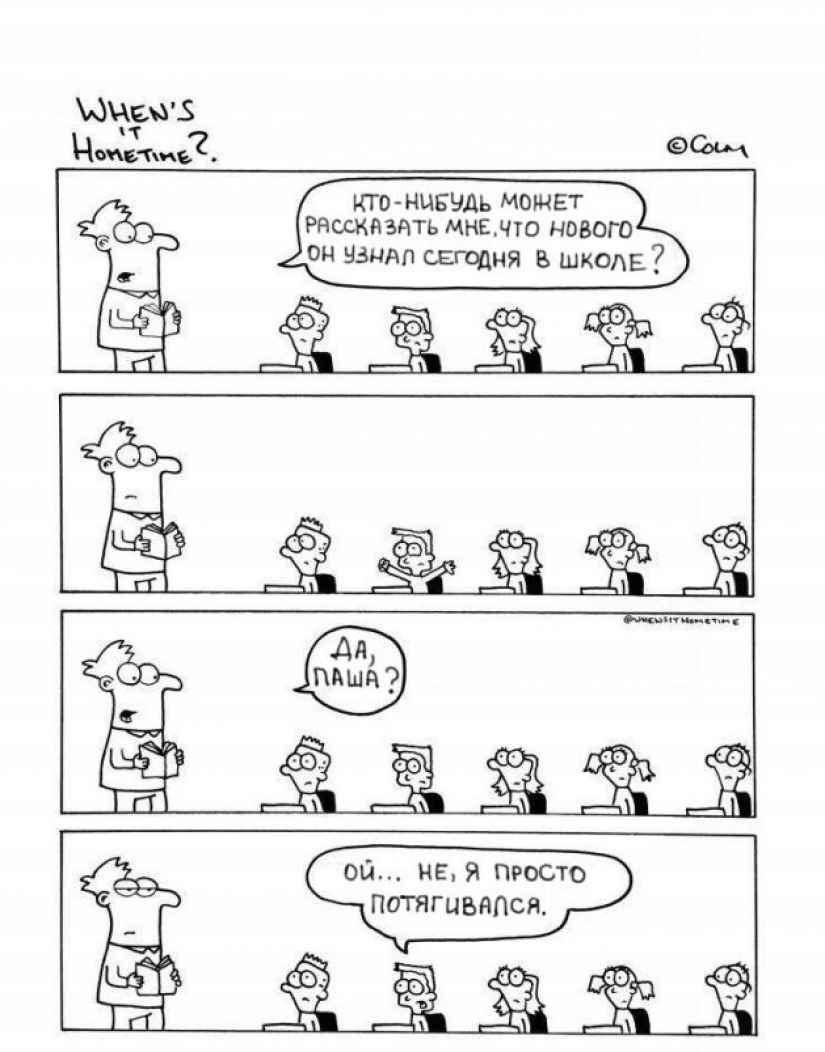 "¿Vive usted en la escuela?": Irlandés maestro dibuja cómics sobre su difícil vida