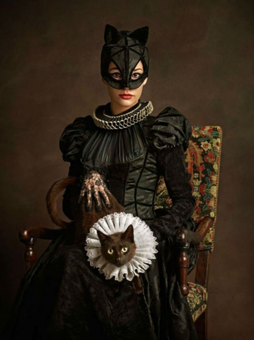 What would superheroes and villains in the paintings of Flemish artists