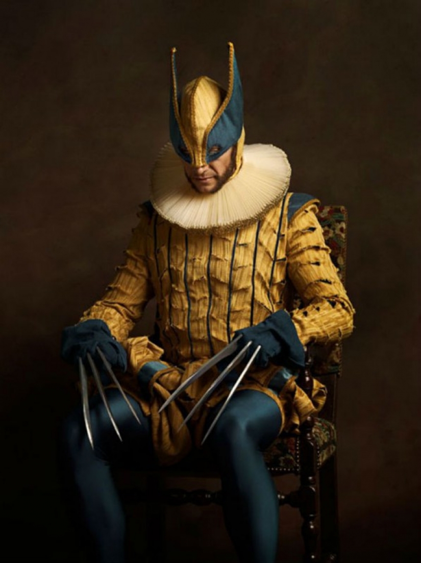 What would superheroes and villains in the paintings of Flemish artists
