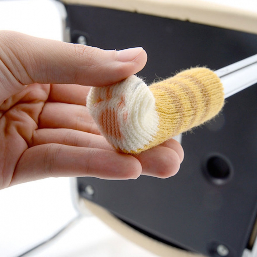 When the furniture has legs