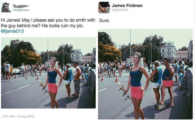 When you ask for a photoshop of the picture and the Retoucher is a master of trolling