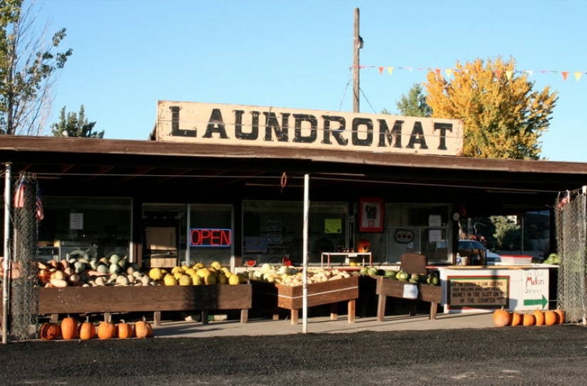 Why Americans are washing in the Laundry and not home?