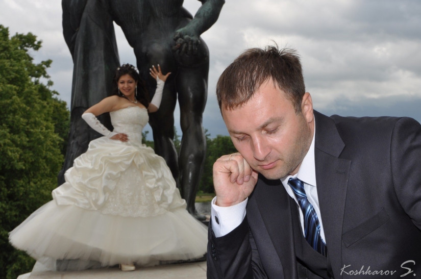 Wildest thrash in the darkness of revelry: "best" wedding photos from Russia