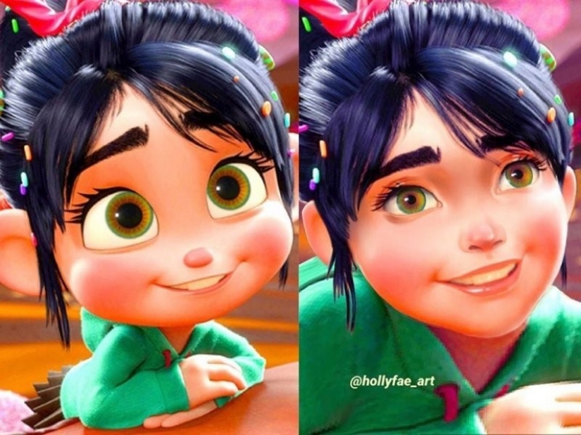 10 Disney cartoon characters with more realistic Faces
