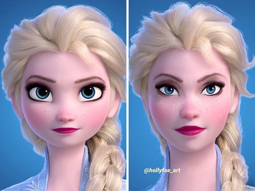 10 Disney cartoon characters with more realistic Faces