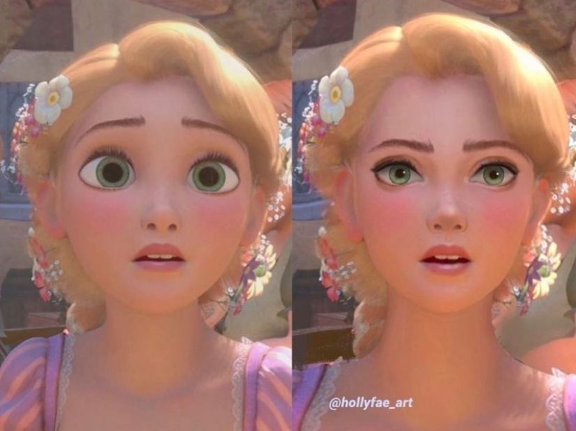 10 Disney cartoon characters with more realistic Faces