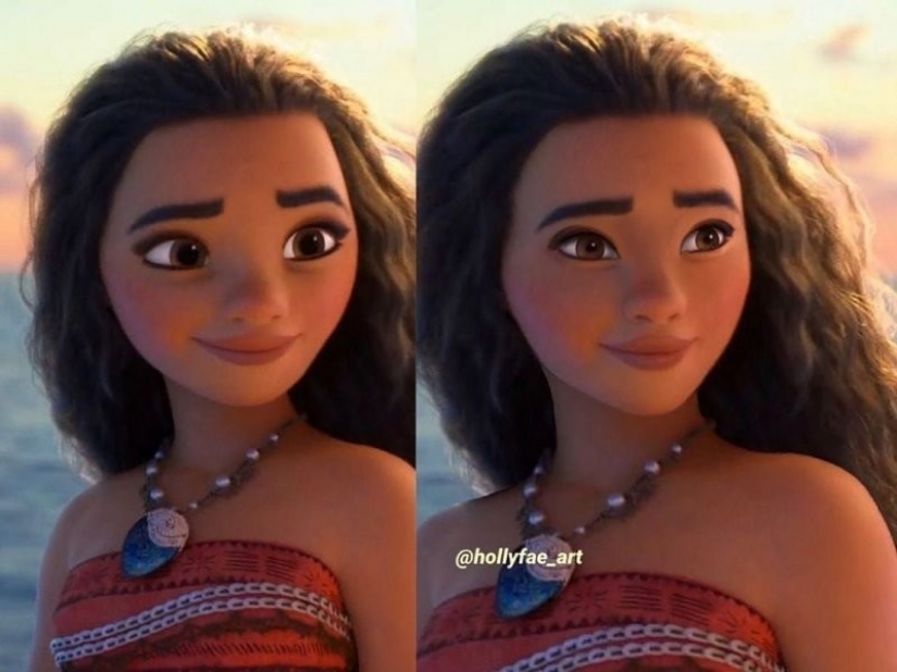 10 Disney cartoon characters with more realistic Faces