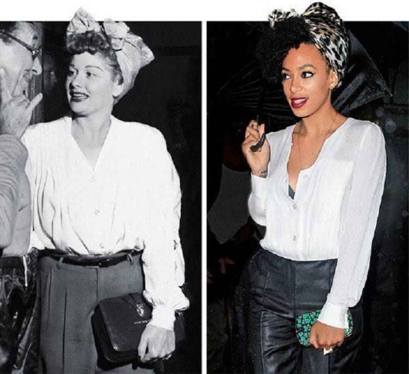 11 celebrities who have copied the style stars from the past