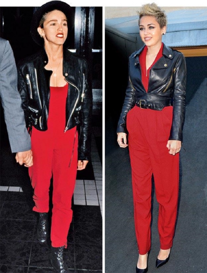 11 celebrities who have copied the style stars from the past