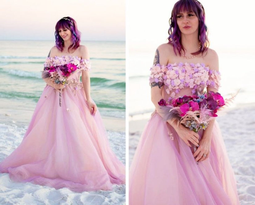 14 novias elegantes que no tenían miedo de deshacerse de su vestido de novia tradicional y apegarse a su estilo