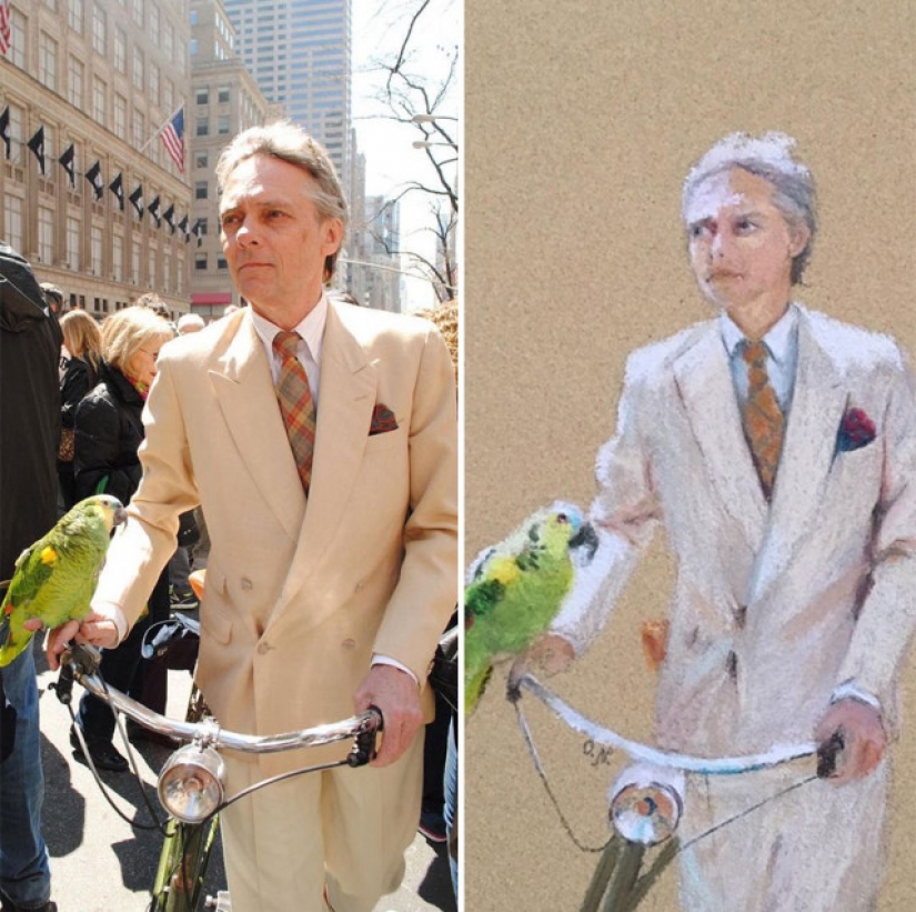 15 atmosférica dibujos de la gente de nueva York de los Rusos Oli Nick