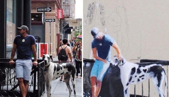 15 atmosférica dibujos de la gente de nueva York de los Rusos Oli Nick 15 atmosférica dibujos de la gente de nueva York de los Rusos Oli Nick