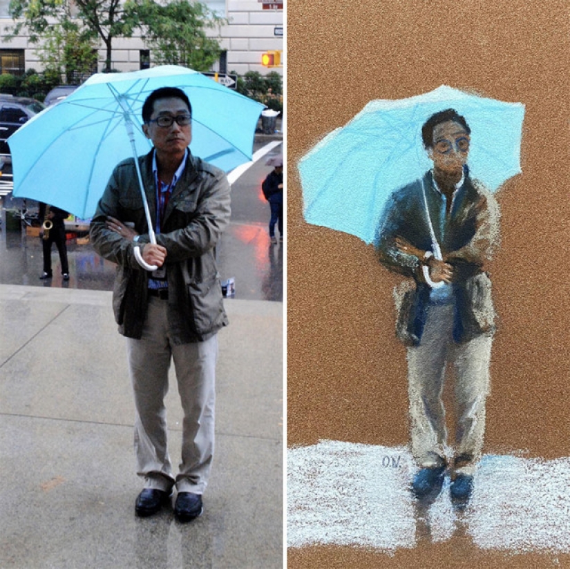 15 atmosférica dibujos de la gente de nueva York de los Rusos Oli Nick