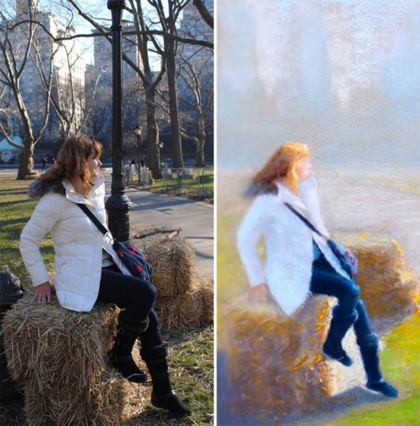 15 atmosférica dibujos de la gente de nueva York de los Rusos Oli Nick