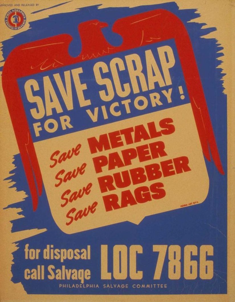 1942: how Americans collected scrap metal for the military industry