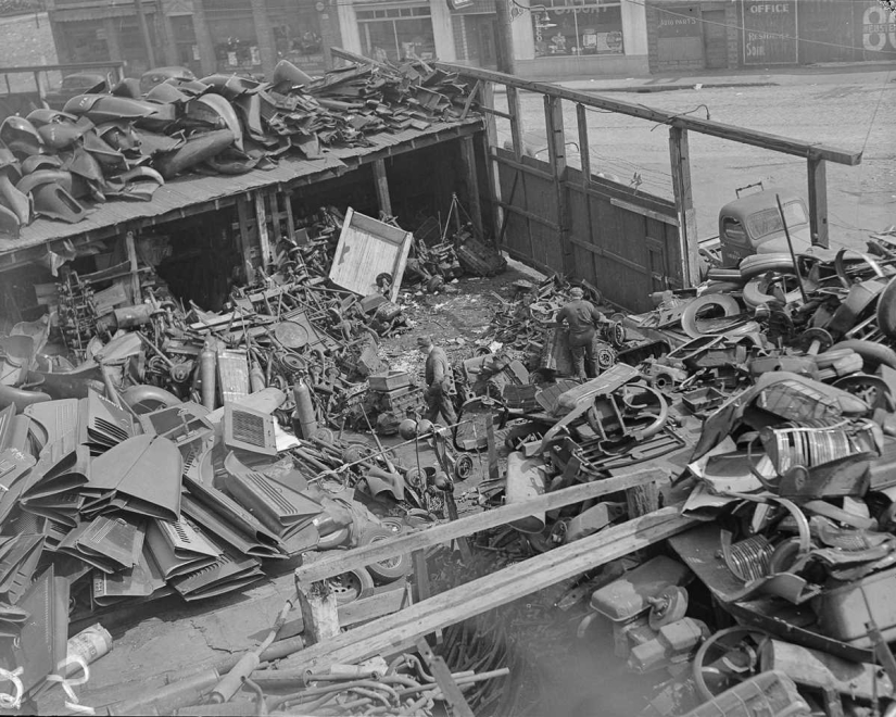 1942: how Americans collected scrap metal for the military industry
